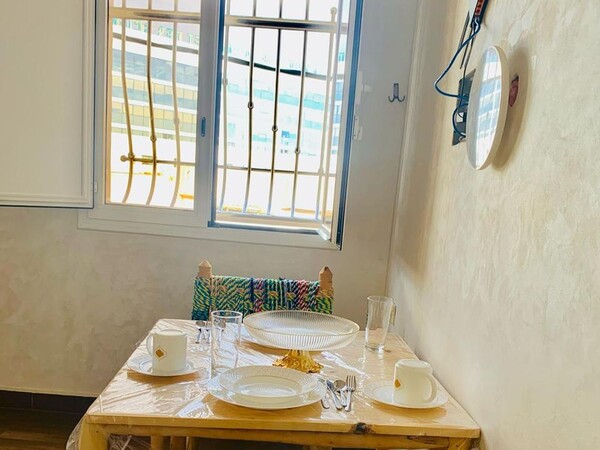 Appartement meublé 2 chambres avec patio - Location courte durée à Hay Dakhla, Agadir