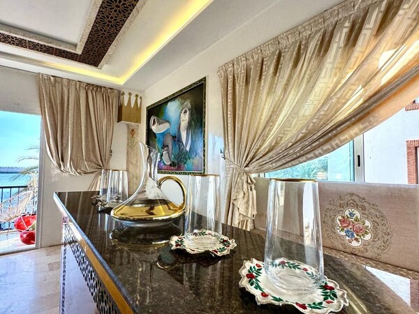 Appartement vue mer 2 chambres avec salon - Location par jour à Marina Agadir