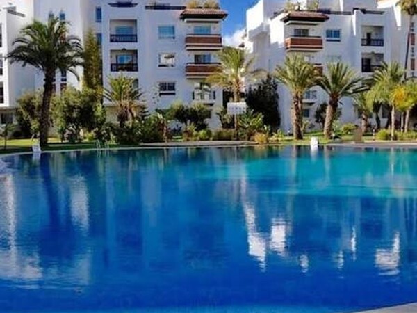 Appartement vue mer 2 chambres avec salon - Location par jour à Marina Agadir