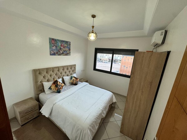 Bel Appartement avec Balcon & Vue à Agadir