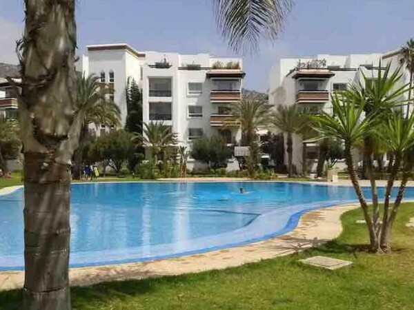Appartement 2 chambres avec piscine - Marina Agadir - Location par jour